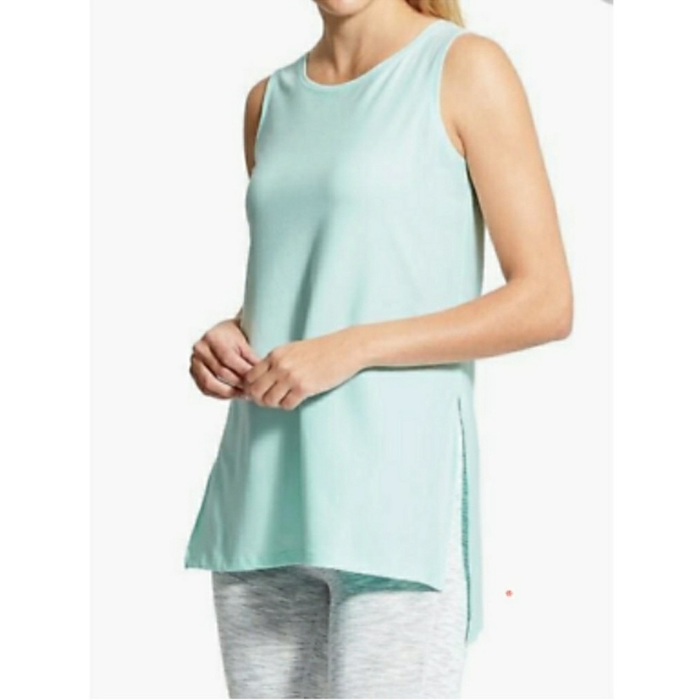 Women’s Athleta Threadlight Layering Tank Top Aqua Light Blue Size S